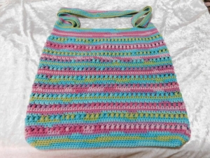 Crochet Market Bag - Happy